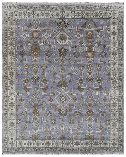 Fenra Wool Hand-Knotted Oushak-Inspired Rug