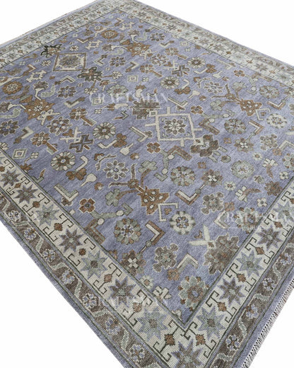 Fenra Wool Hand-Knotted Oushak-Inspired Rug