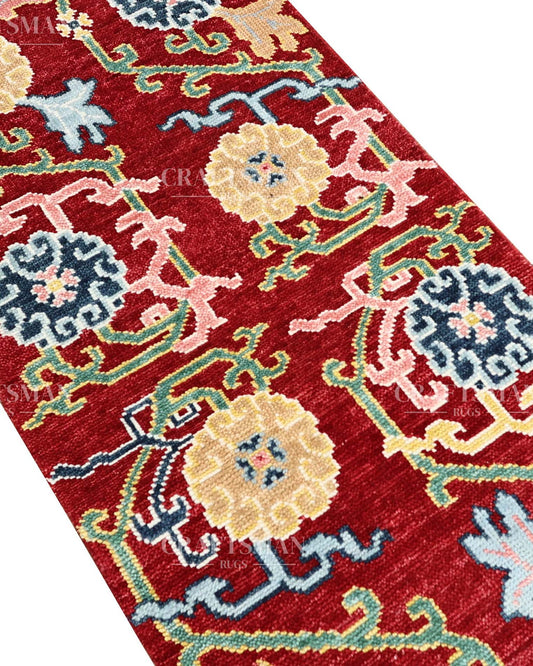 8x10 feet Wool Hand-Knotted Oushak-Inspired Rug | Craftsman Rugs Exclusive