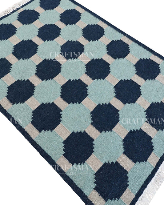 Varuna Wool Dhurrie Hand-Woven Flatweave Rug