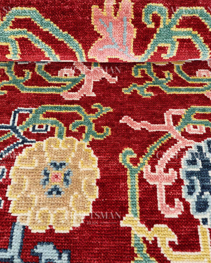 8x10 feet Wool Hand-Knotted Oushak-Inspired Rug | Craftsman Rugs Exclusive