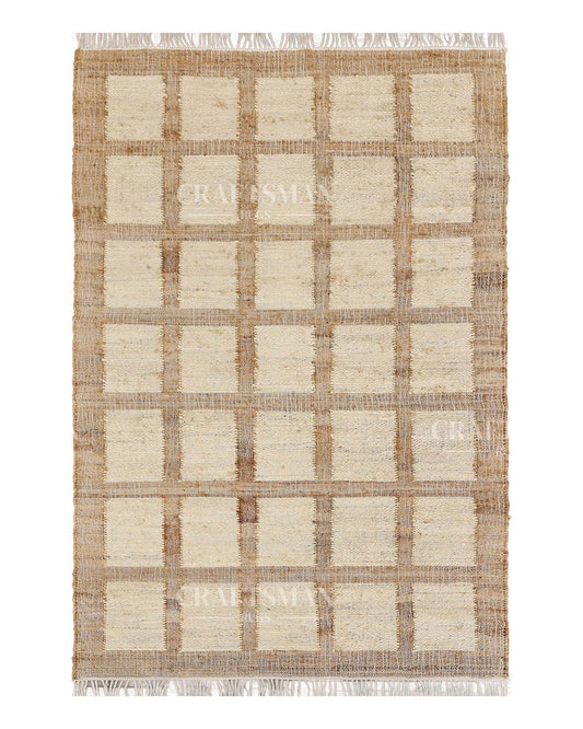 Fibana Jute Hand-Woven Natural Rug