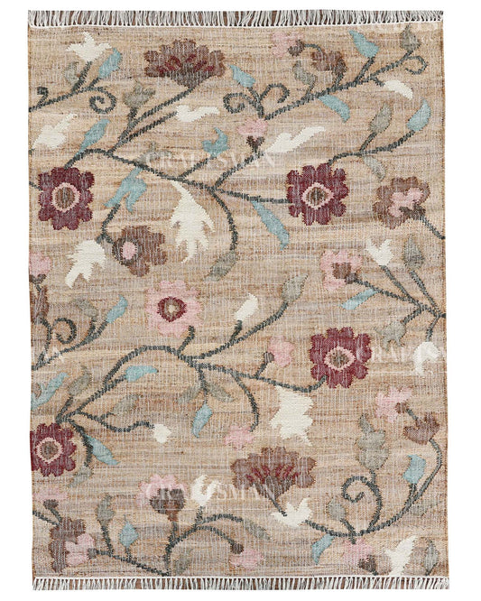 Trovena Jute Hand-Woven Natural Rug
