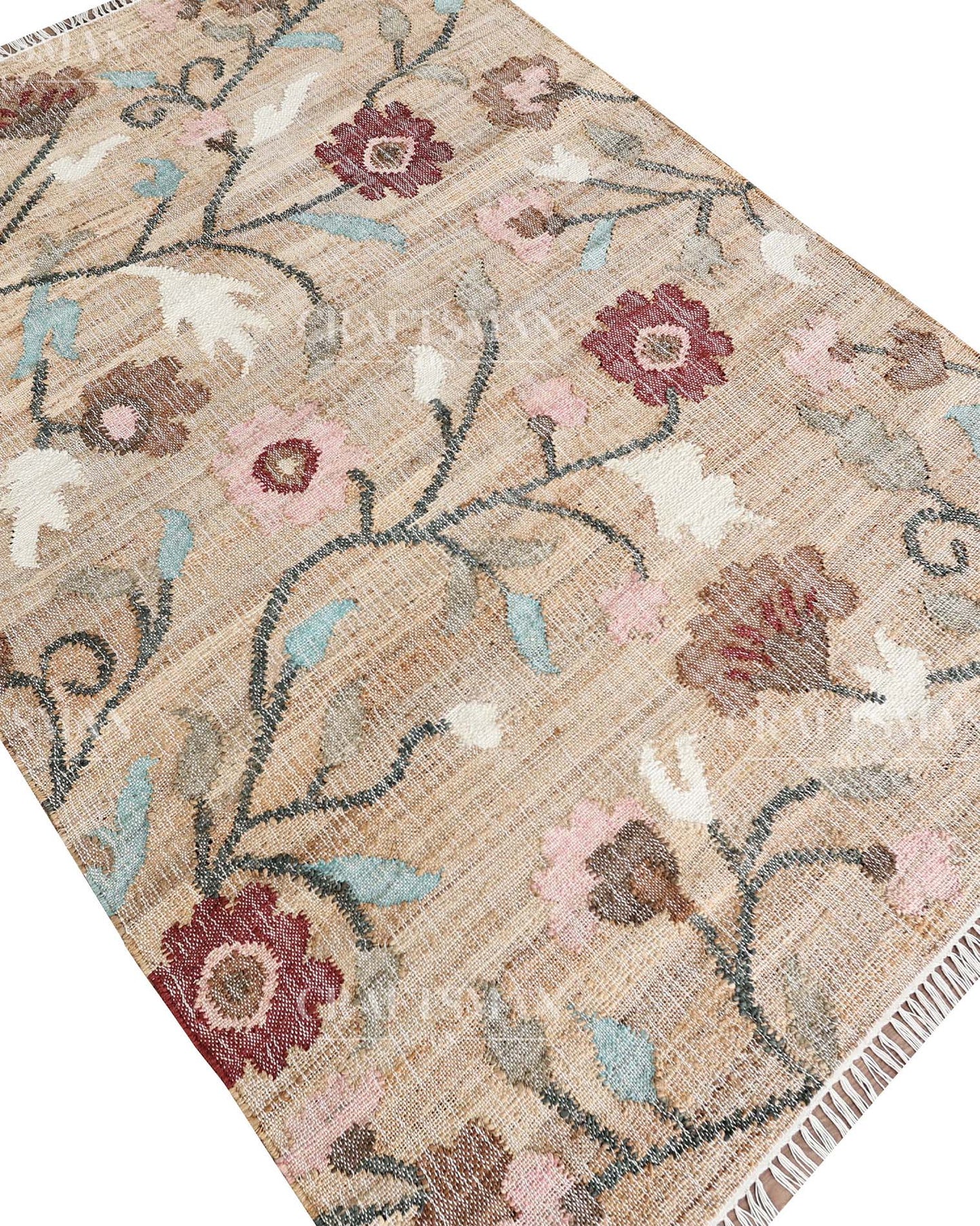 Trovena Jute Hand-Woven Natural Rug