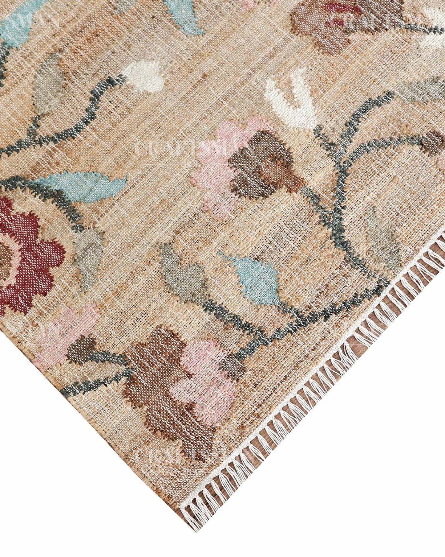 Trovena Jute Hand-Woven Natural Rug