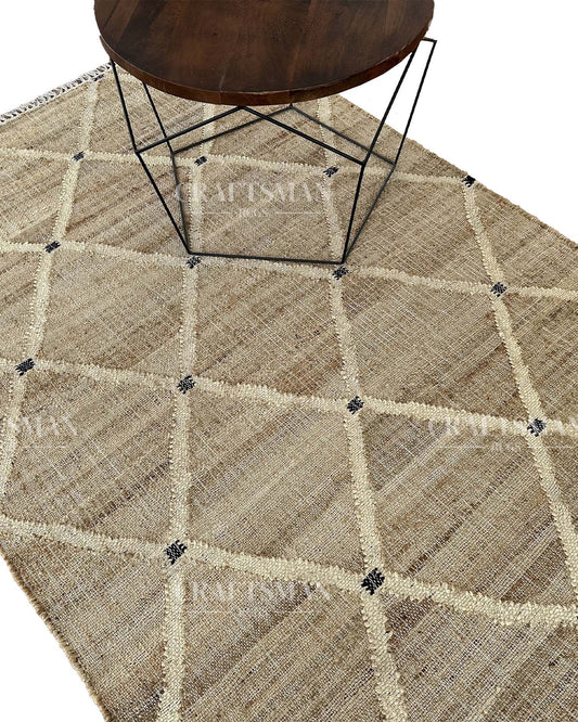 Canvara Diva Jute Hand-Woven Natural Rug