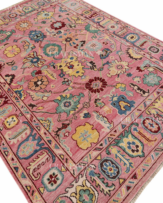 9x12 feet Wool Hand-Knotted Oushak-Inspired Rug | Craftsman Rugs Exclusive