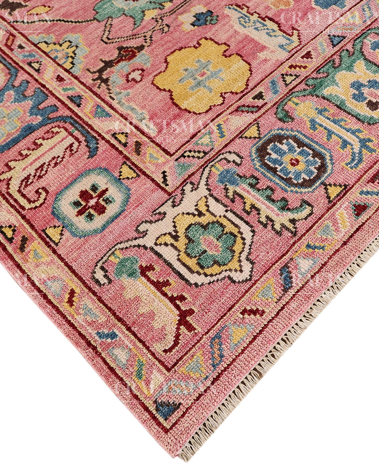 9x12 feet Wool Hand-Knotted Oushak-Inspired Rug | Craftsman Rugs Exclusive