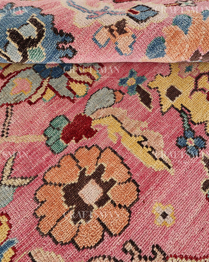 9x12 feet Wool Hand-Knotted Oushak-Inspired Rug | Craftsman Rugs Exclusive