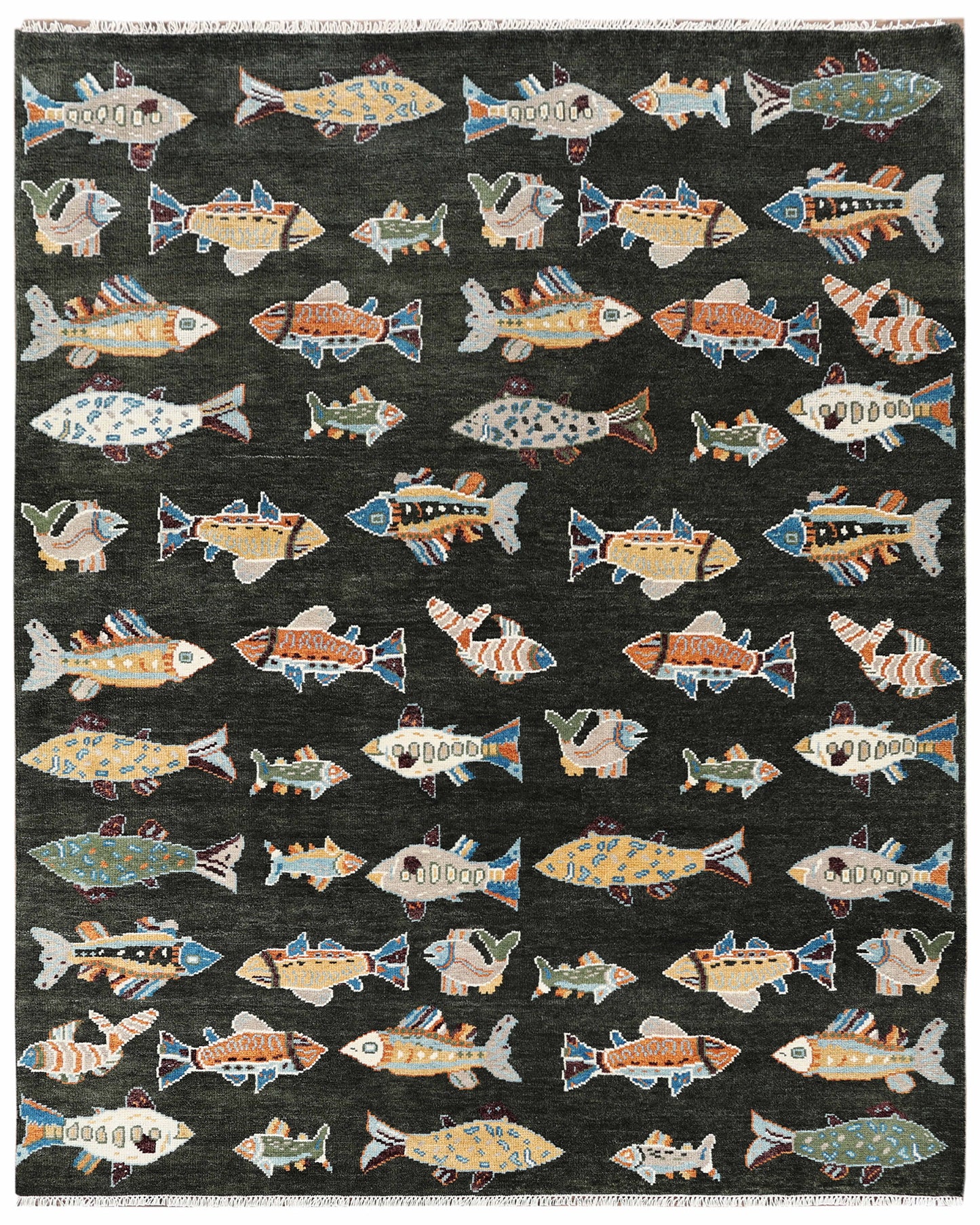 8x10 feet Wool Hand-Knotted Oushak-Inspired Rug | Craftsman Rugs Exclusive