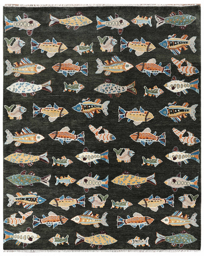 8x10 feet Wool Hand-Knotted Oushak-Inspired Rug | Craftsman Rugs Exclusive