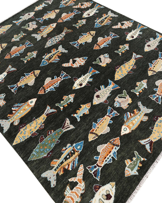 8x10 feet Wool Hand-Knotted Oushak-Inspired Rug | Craftsman Rugs Exclusive