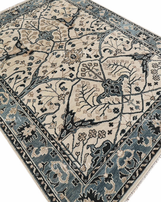 9x12 feet Wool Hand-Knotted Oushak-Inspired Rug | Craftsman Rugs Exclusive
