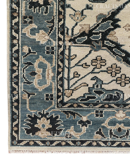 9x12 feet Wool Hand-Knotted Oushak-Inspired Rug | Craftsman Rugs Exclusive