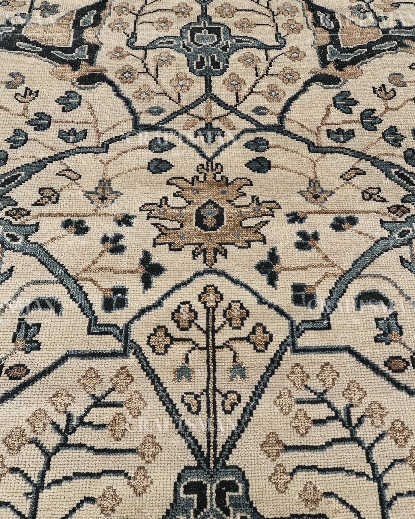 9x12 feet Wool Hand-Knotted Oushak-Inspired Rug | Craftsman Rugs Exclusive