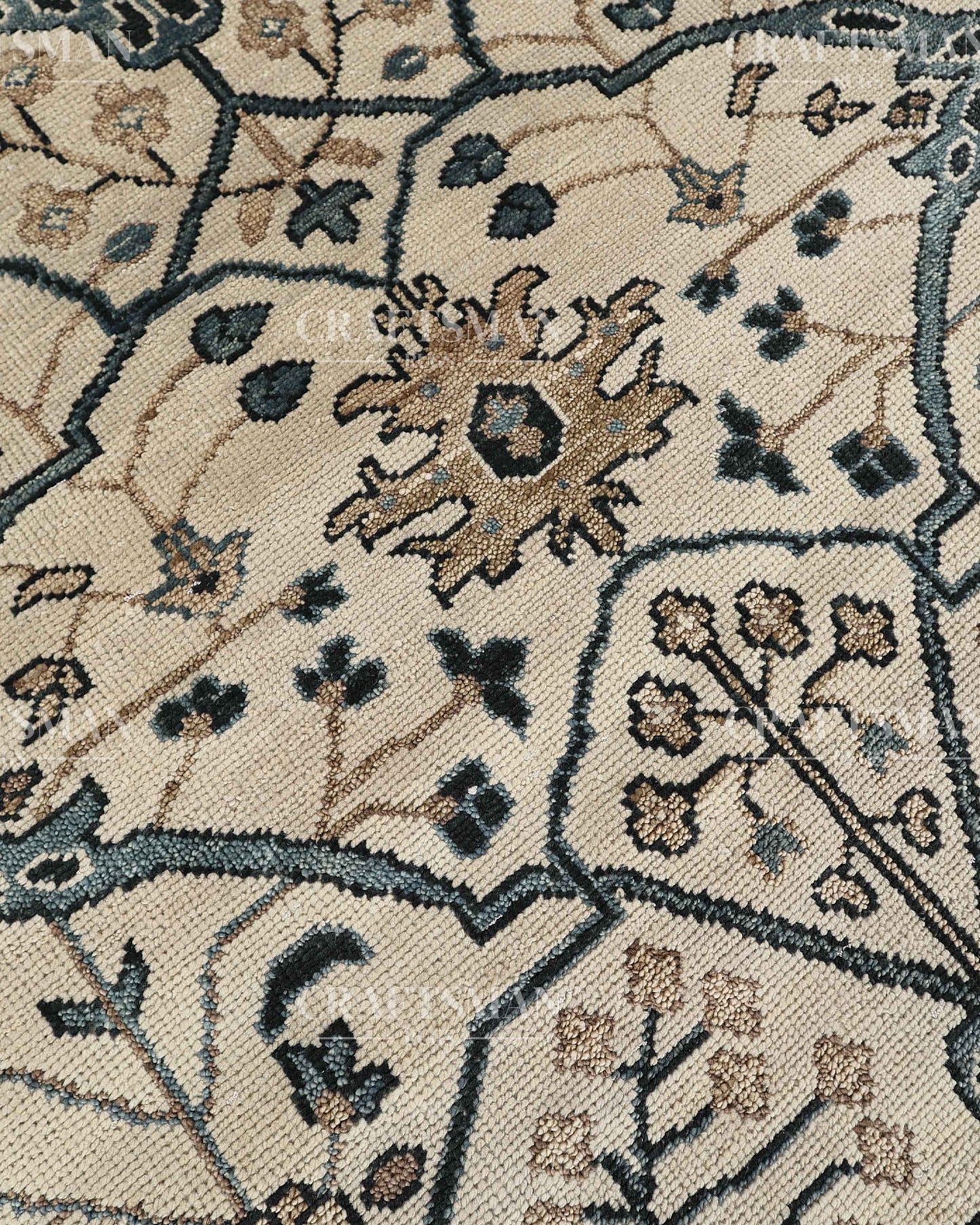 9x12 feet Wool Hand-Knotted Oushak-Inspired Rug | Craftsman Rugs Exclusive