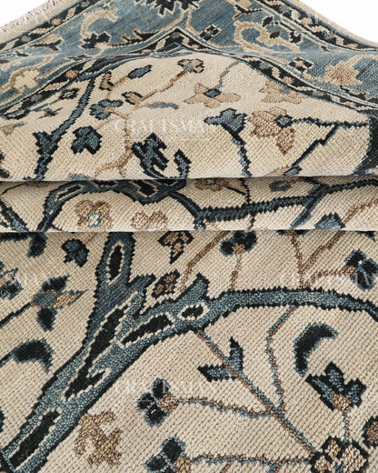 9x12 feet Wool Hand-Knotted Oushak-Inspired Rug | Craftsman Rugs Exclusive
