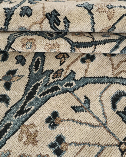 9x12 feet Wool Hand-Knotted Oushak-Inspired Rug | Craftsman Rugs Exclusive