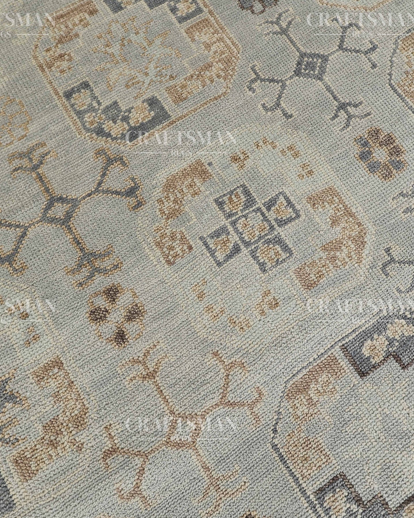 8x10 feet Wool Hand-Knotted Oushak-Inspired Rug | Craftsman Rugs Exclusive