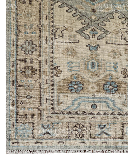 8x10 feet Wool Hand-Knotted Oushak-Inspired Rug | Craftsman Rugs Exclusive