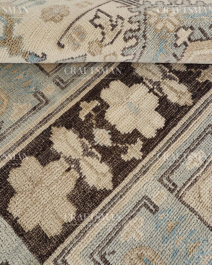 8x10 feet Wool Hand-Knotted Oushak-Inspired Rug | Craftsman Rugs Exclusive