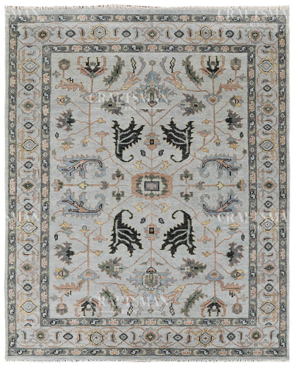 9x12 feet Wool Hand-Knotted Oushak-Inspired Rug | Craftsman Rugs Exclusive
