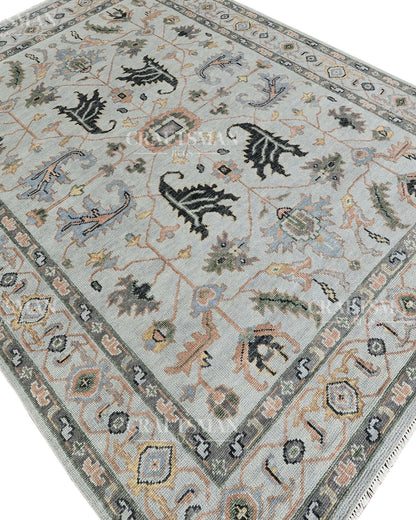 9x12 feet Wool Hand-Knotted Oushak-Inspired Rug | Craftsman Rugs Exclusive