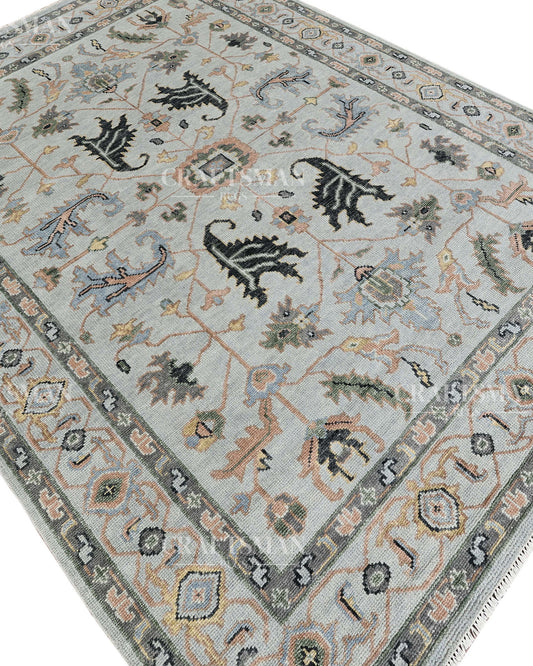 9x12 feet Wool Hand-Knotted Oushak-Inspired Rug | Craftsman Rugs Exclusive