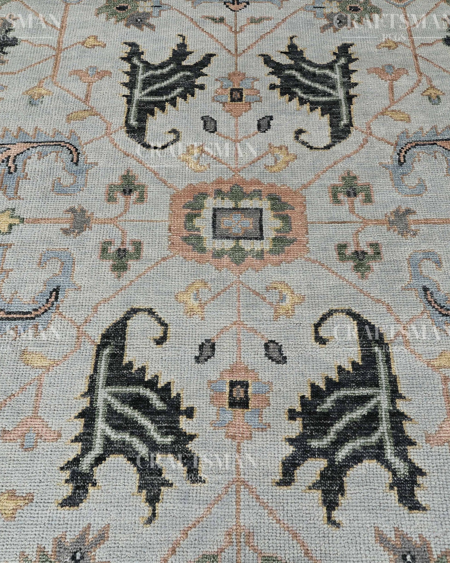 9x12 feet Wool Hand-Knotted Oushak-Inspired Rug | Craftsman Rugs Exclusive