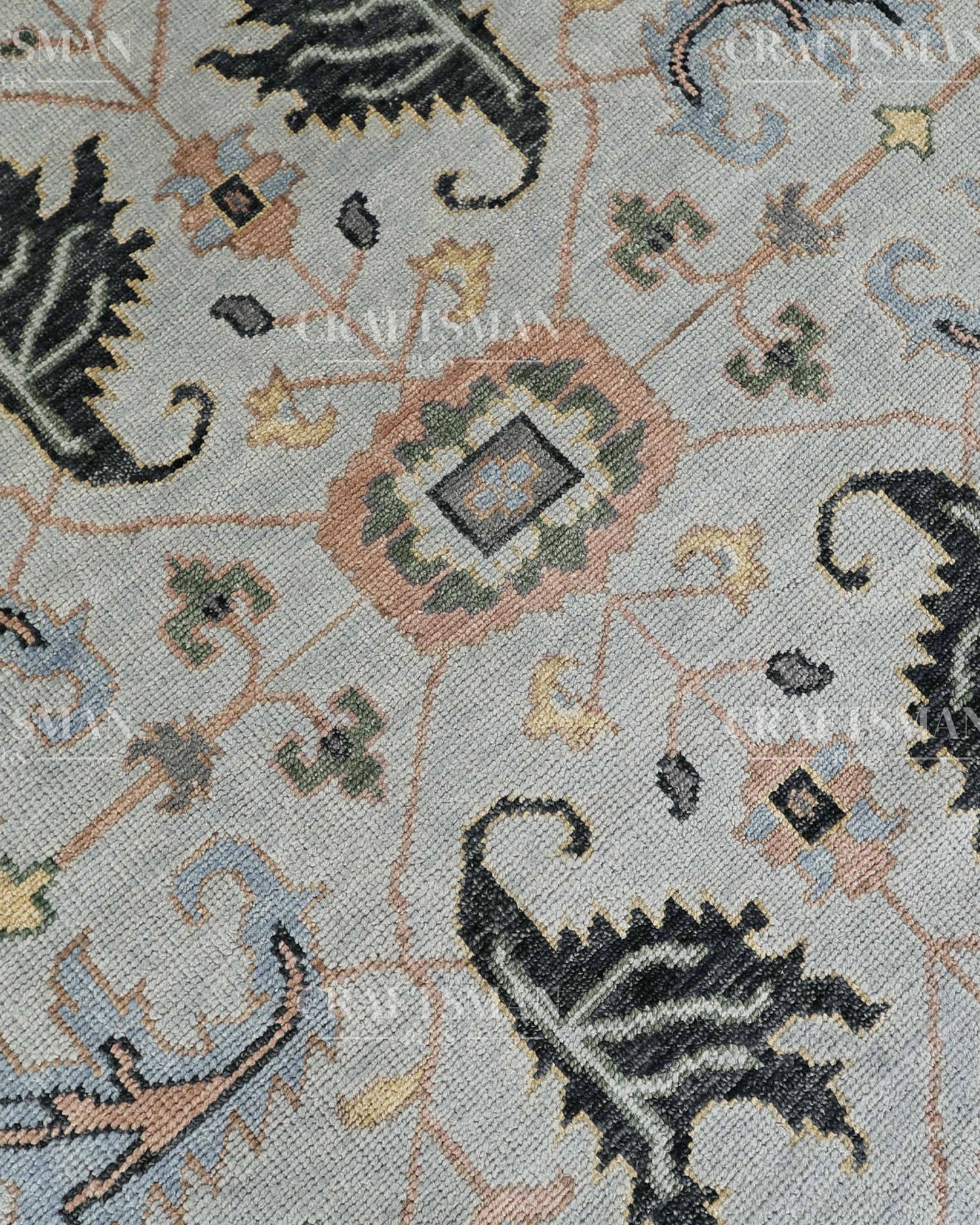 9x12 feet Wool Hand-Knotted Oushak-Inspired Rug | Craftsman Rugs Exclusive