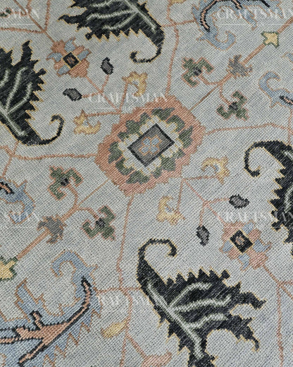9x12 feet Wool Hand-Knotted Oushak-Inspired Rug | Craftsman Rugs Exclusive