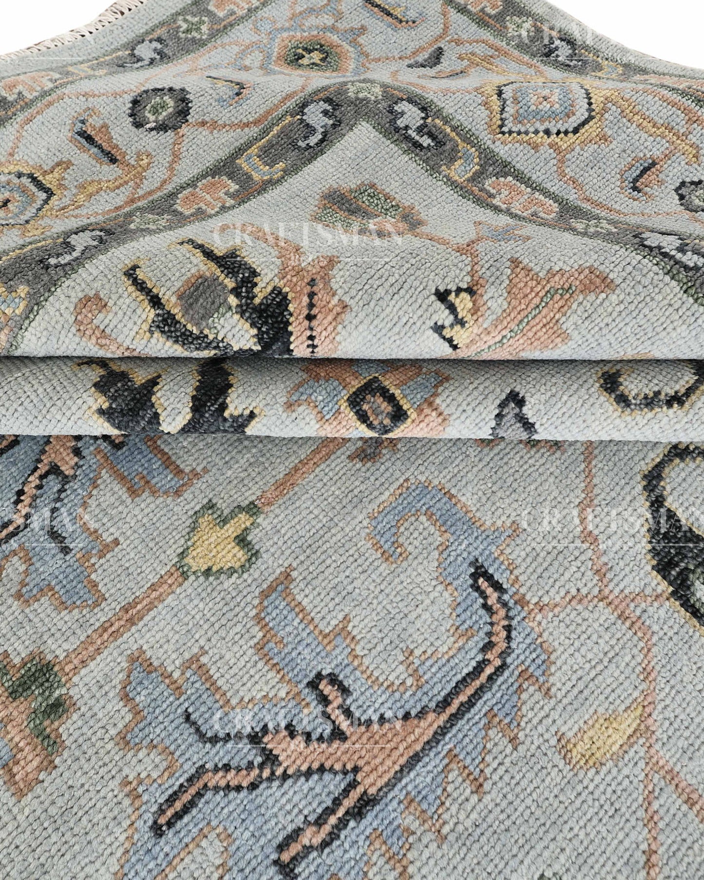 9x12 feet Wool Hand-Knotted Oushak-Inspired Rug | Craftsman Rugs Exclusive