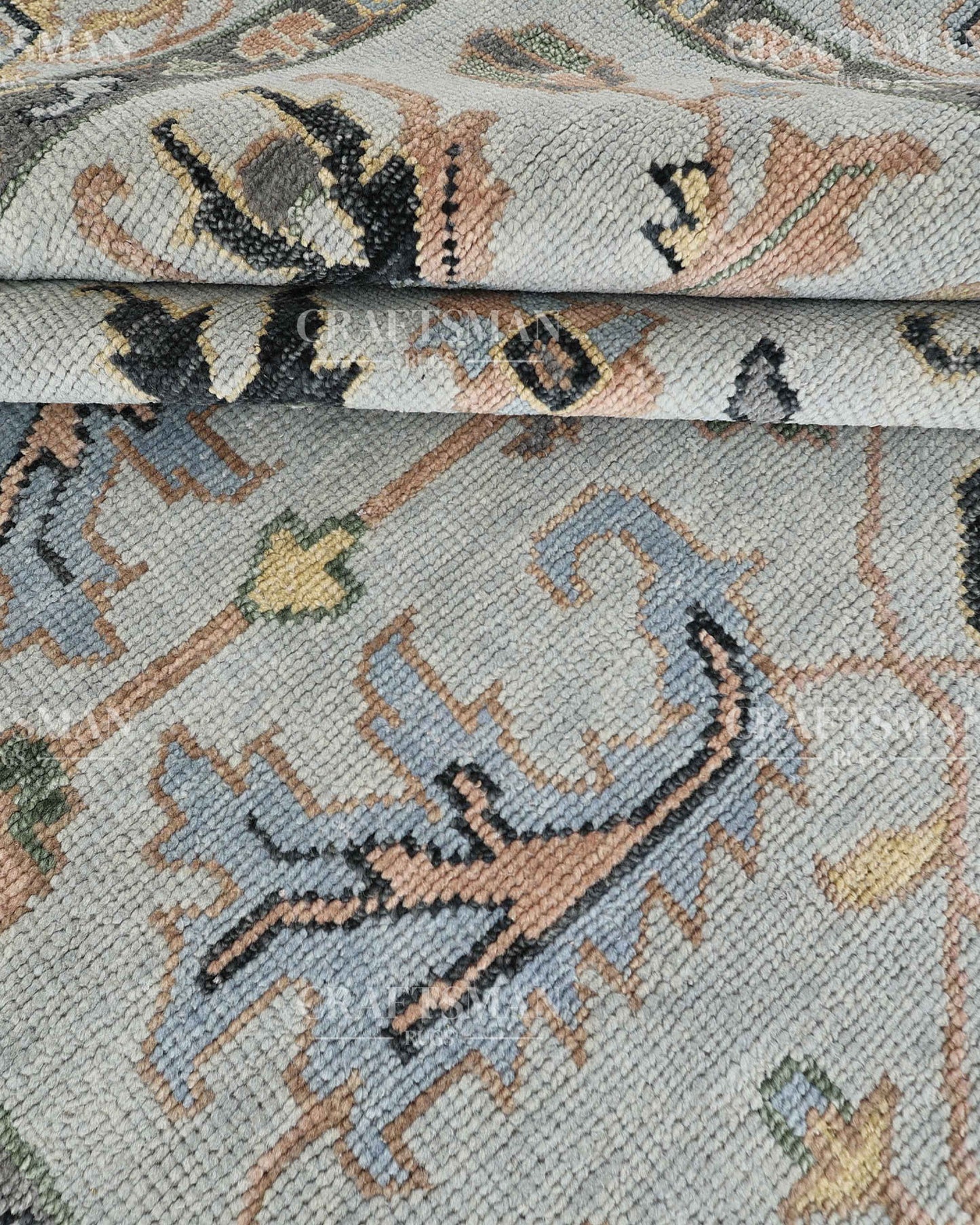 9x12 feet Wool Hand-Knotted Oushak-Inspired Rug | Craftsman Rugs Exclusive