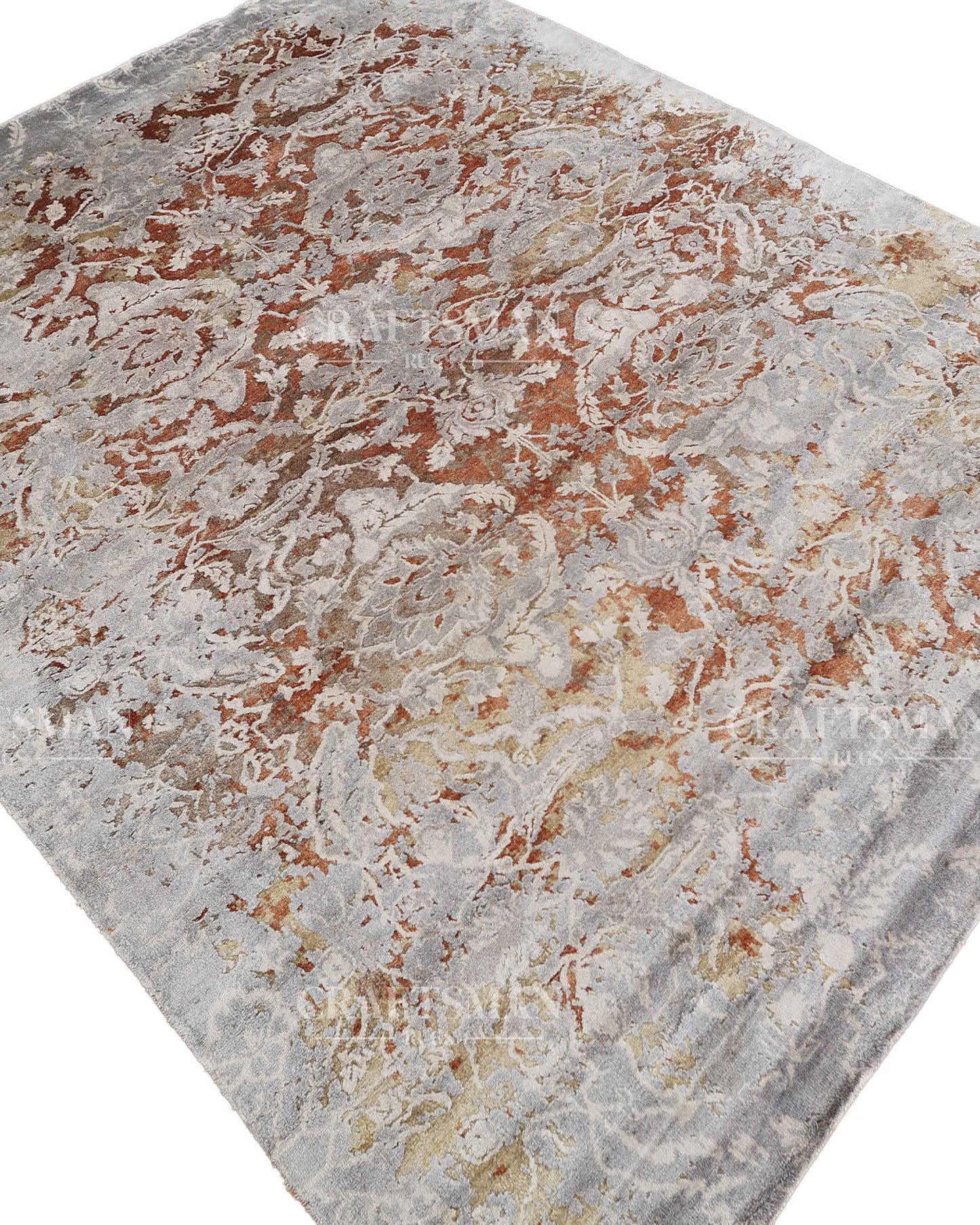 8x10 feet Vintage Hand-Knotted Wool Rug | One-of-a-Kind | Craftsman Rugs