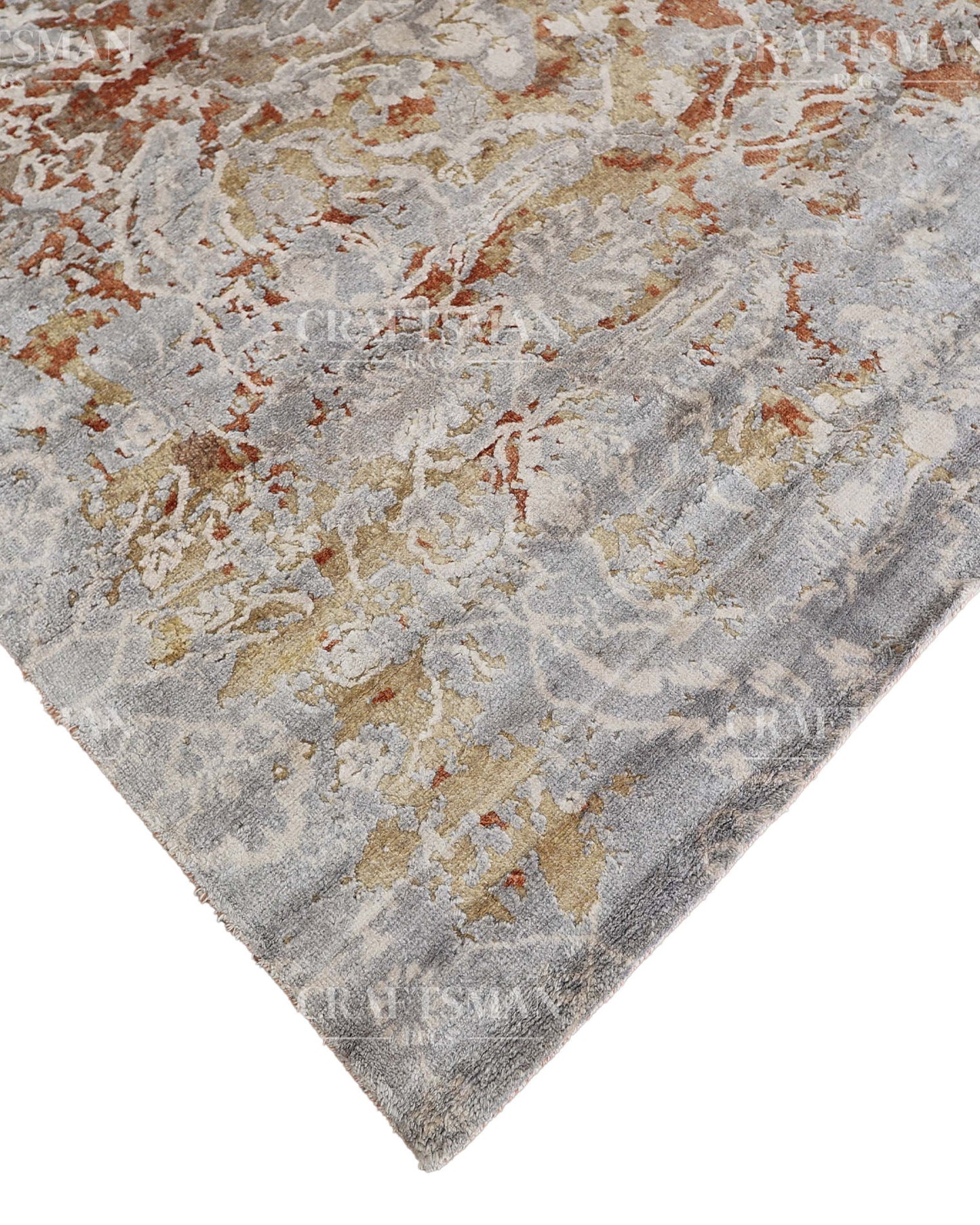 8x10 feet Vintage Hand-Knotted Wool Rug | One-of-a-Kind | Craftsman Rugs