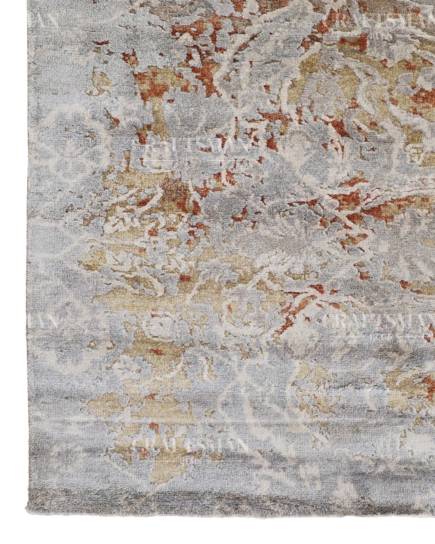 8x10 feet Vintage Hand-Knotted Wool Rug | One-of-a-Kind | Craftsman Rugs