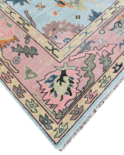 9x12 feet Wool Hand-Knotted Oushak-Inspired Rug | Craftsman Rugs Exclusive