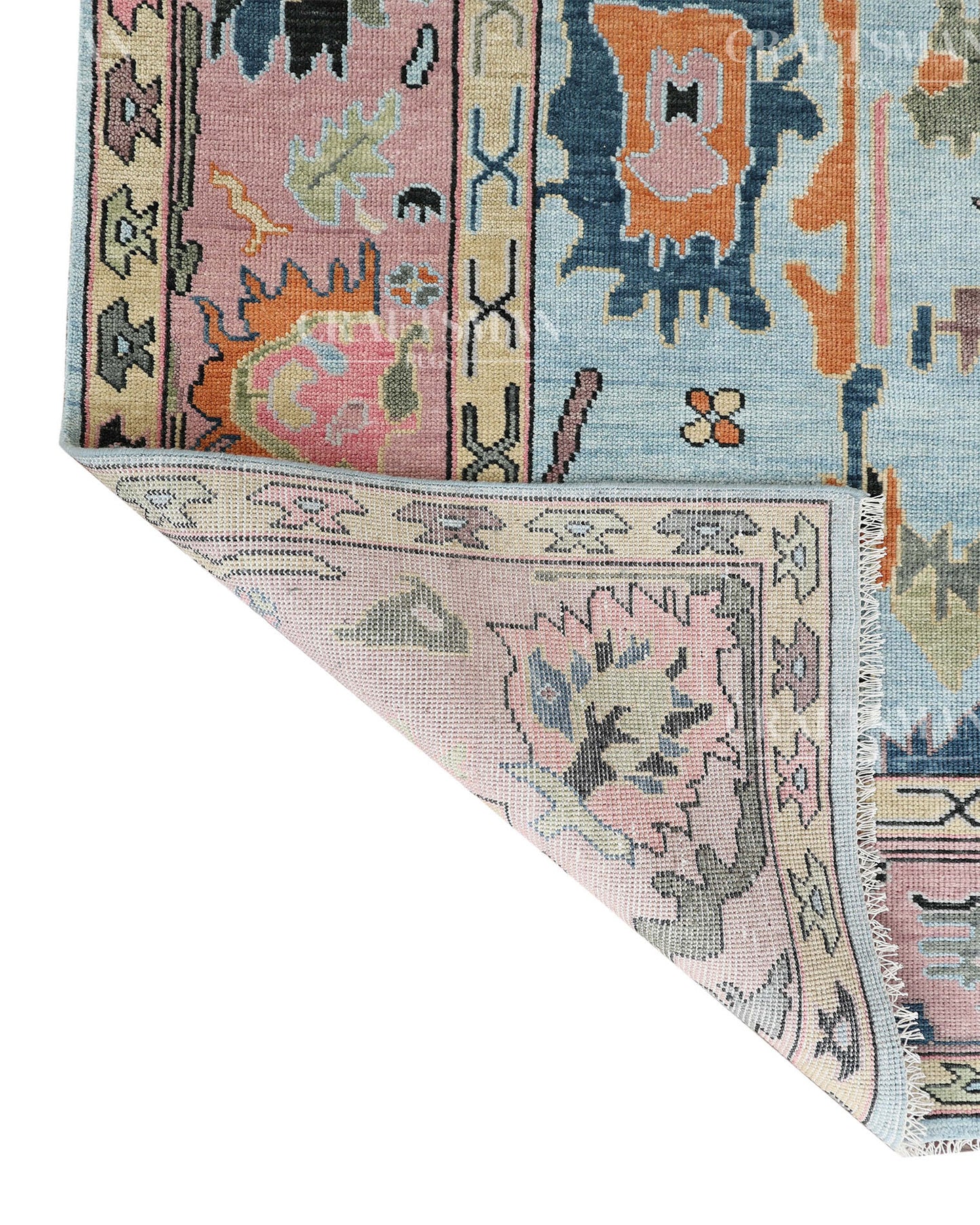 9x12 feet Wool Hand-Knotted Oushak-Inspired Rug | Craftsman Rugs Exclusive