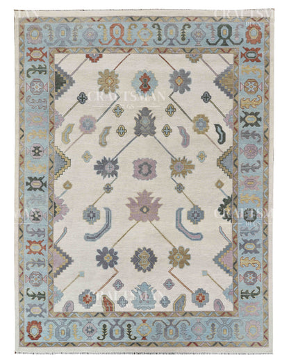 9x12 feet Wool Hand-Knotted Oushak-Inspired Rug | Craftsman Rugs Exclusive