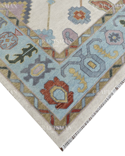9x12 feet Wool Hand-Knotted Oushak-Inspired Rug | Craftsman Rugs Exclusive