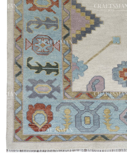 9x12 feet Wool Hand-Knotted Oushak-Inspired Rug | Craftsman Rugs Exclusive