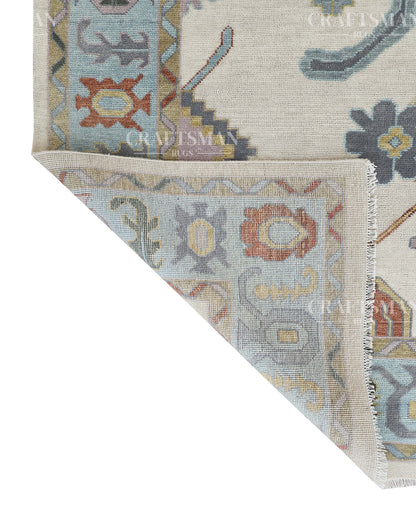 9x12 feet Wool Hand-Knotted Oushak-Inspired Rug | Craftsman Rugs Exclusive