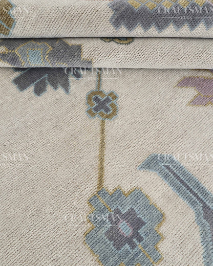 9x12 feet Wool Hand-Knotted Oushak-Inspired Rug | Craftsman Rugs Exclusive