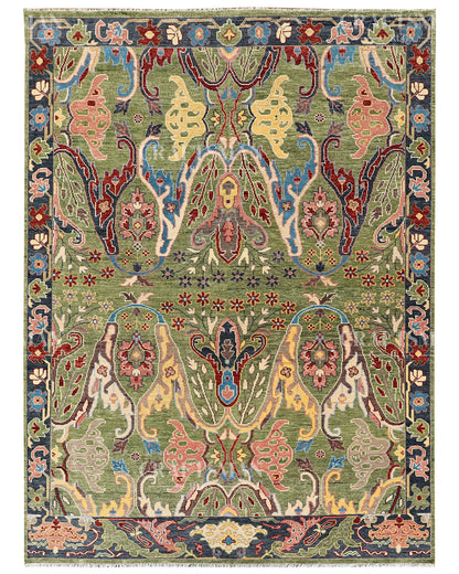 9x12 feet Wool Hand-Knotted Oushak-Inspired Rug | Craftsman Rugs Exclusive