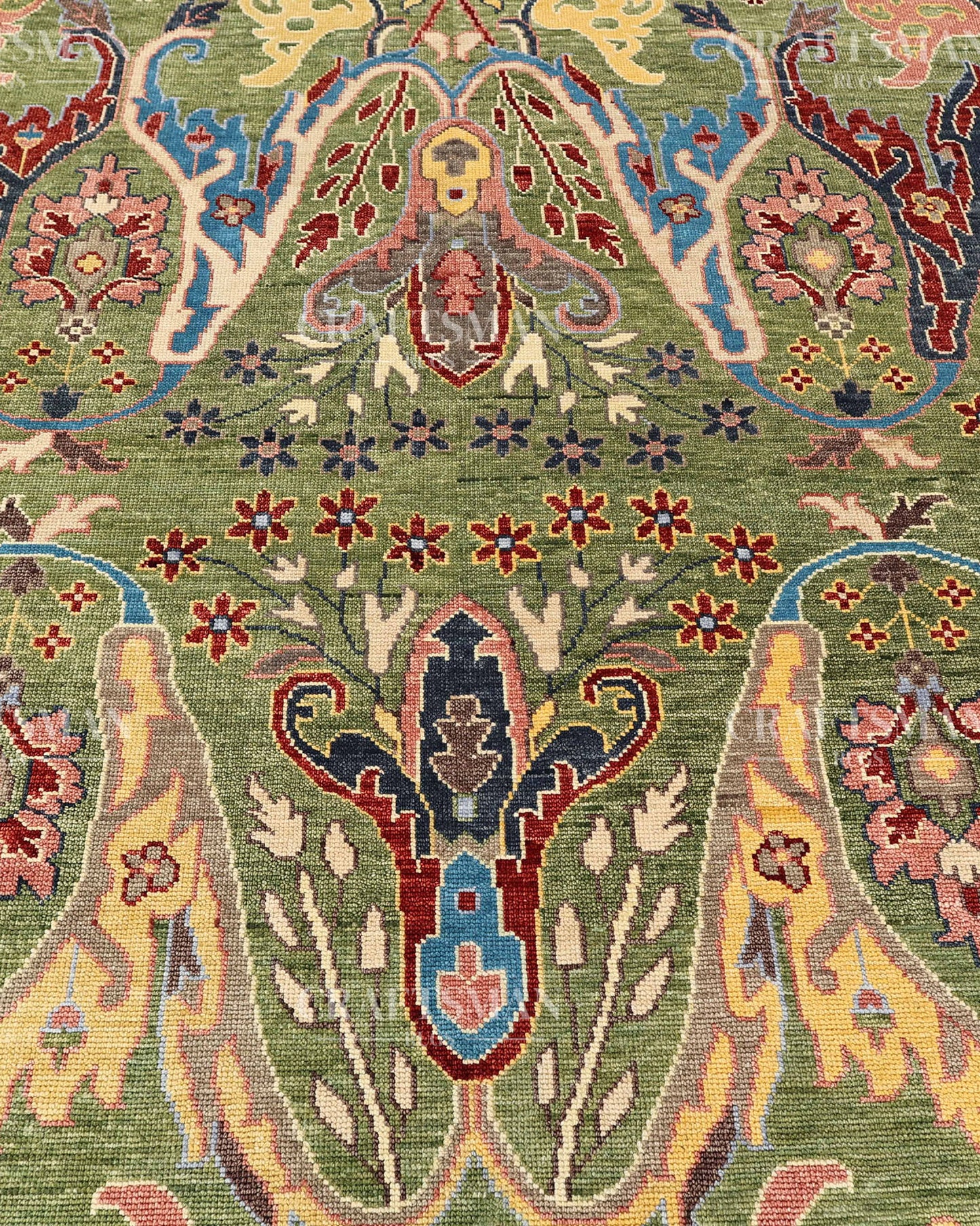 9x12 feet Wool Hand-Knotted Oushak-Inspired Rug | Craftsman Rugs Exclusive