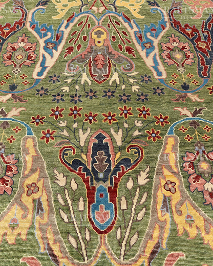 9x12 feet Wool Hand-Knotted Oushak-Inspired Rug | Craftsman Rugs Exclusive