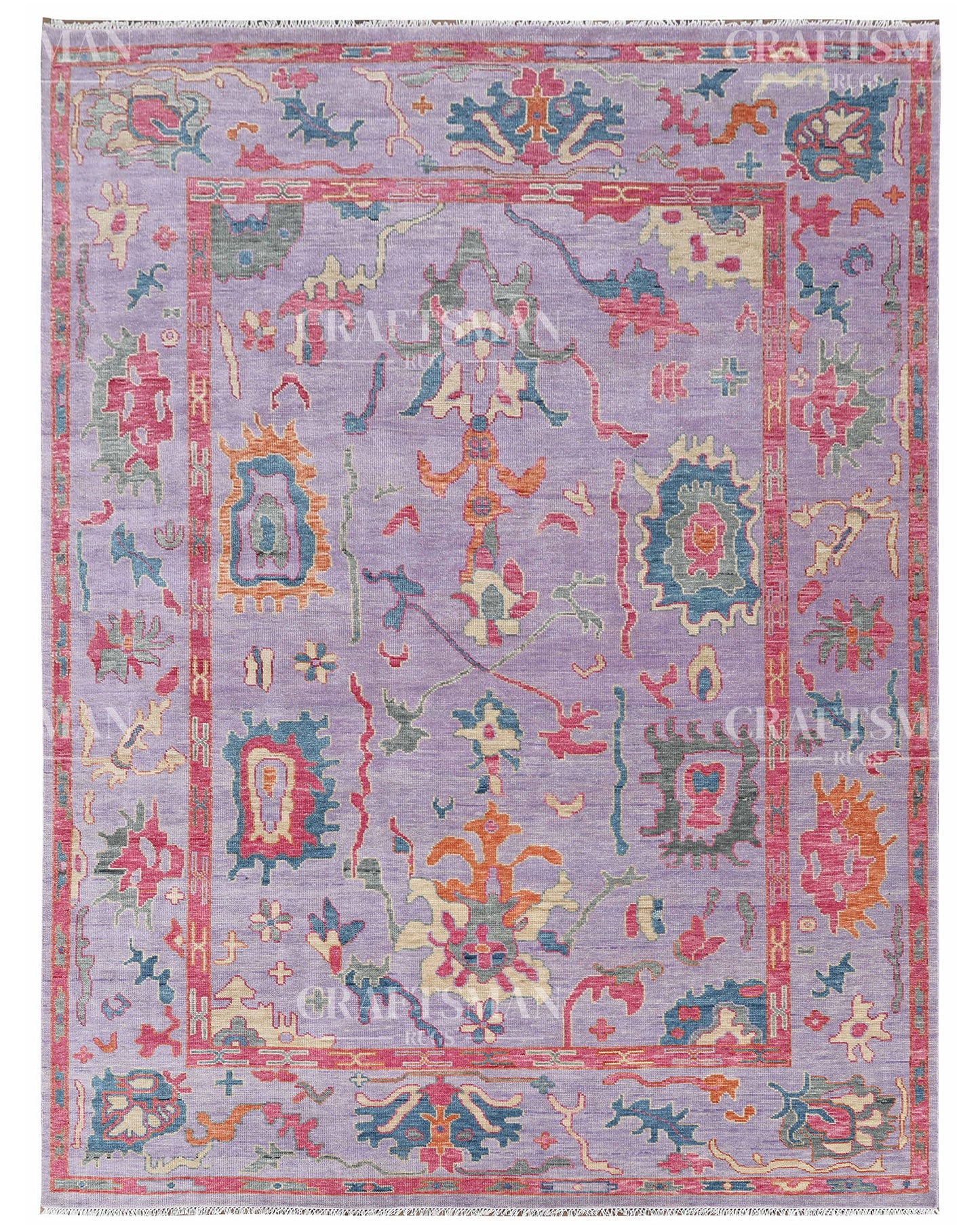9x12 feet Wool Hand-Knotted Oushak-Inspired Rug | Craftsman Rugs Exclusive