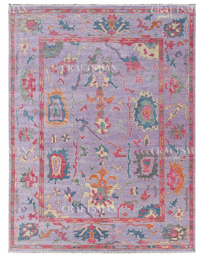 9x12 feet Wool Hand-Knotted Oushak-Inspired Rug | Craftsman Rugs Exclusive