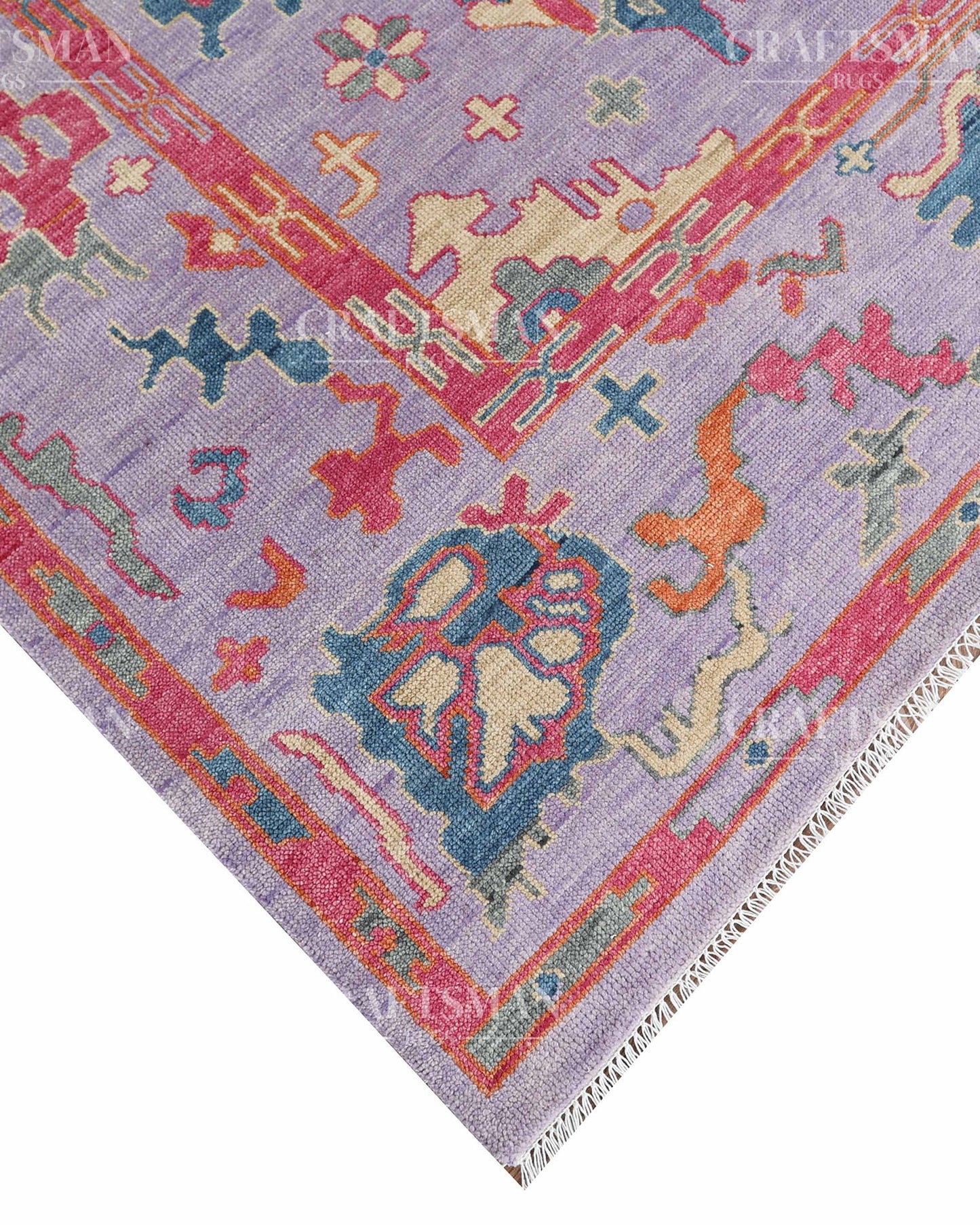 9x12 feet Wool Hand-Knotted Oushak-Inspired Rug | Craftsman Rugs Exclusive