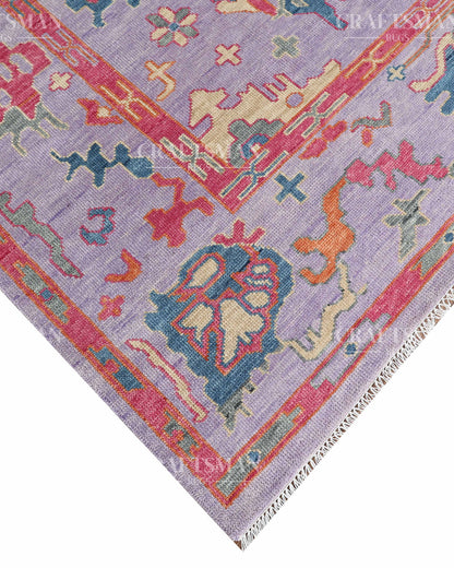 9x12 feet Wool Hand-Knotted Oushak-Inspired Rug | Craftsman Rugs Exclusive